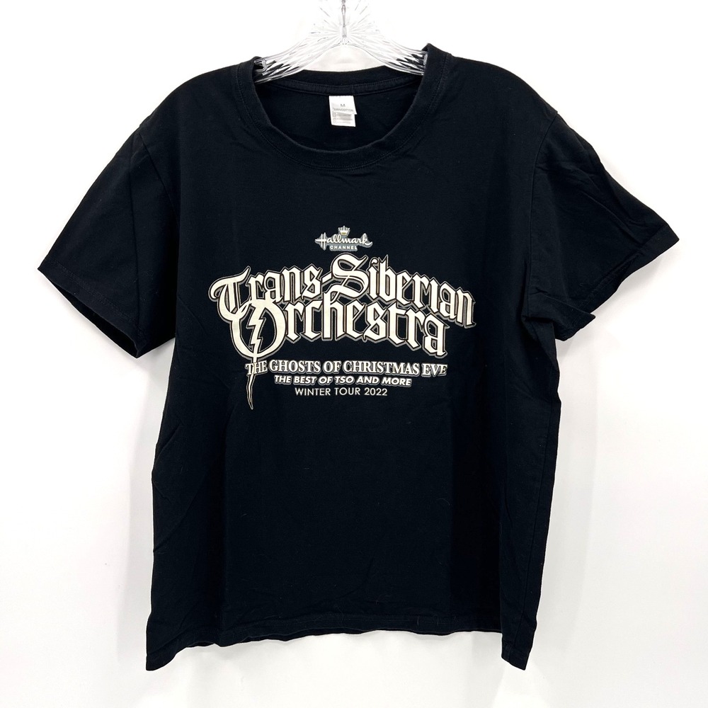 HALLMARK Channel Sz M Black Short-Sleeve TRANS-SIBERIAN ORCHESTRA 2022 T-Shirt